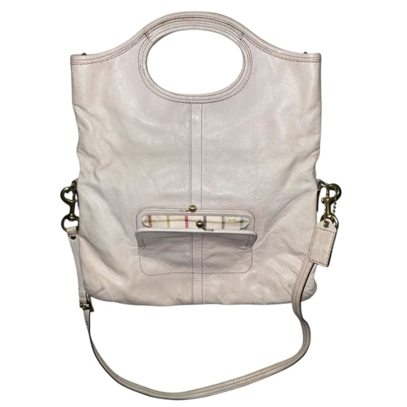 Coach Ergo Convertible Off White Cream Leather Tote Shoulder Crossbody Bag - Picture 6 of 11